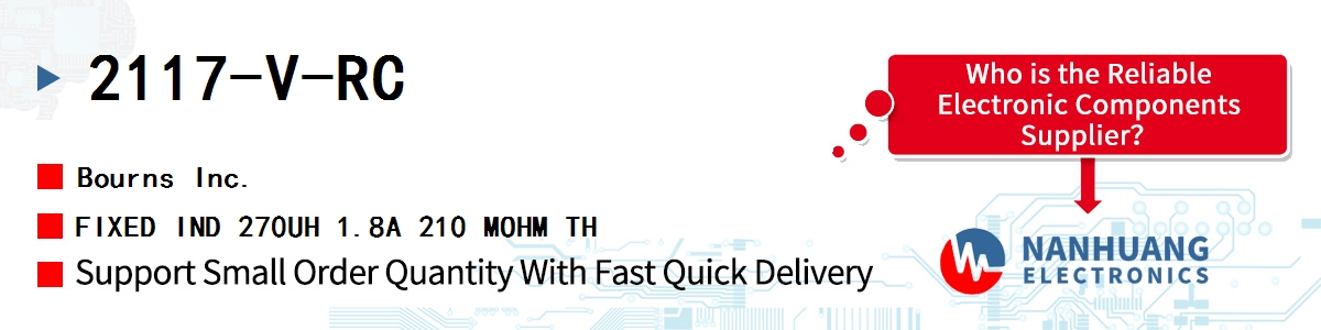 2117-V-RC Bourns FIXED IND 270UH 1.8A 210 MOHM TH