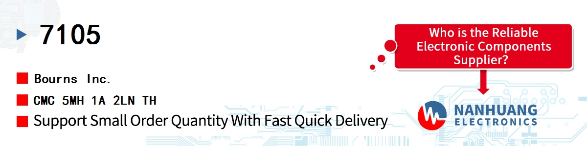 7105 Bourns CMC 5MH 1A 2LN TH