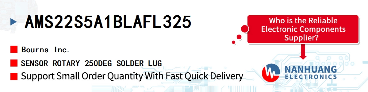 AMS22S5A1BLAFL325 Bourns SENSOR ROTARY 250DEG SOLDER LUG