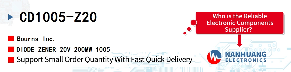 CD1005-Z20 Bourns DIODE ZENER 20V 200MW 1005