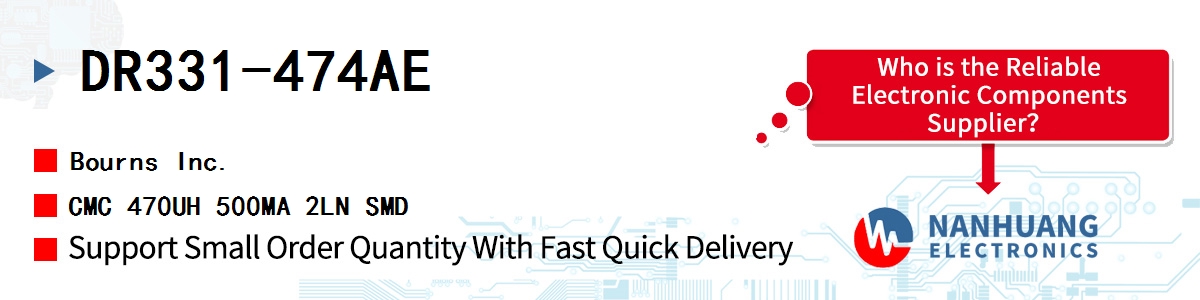 DR331-474AE Bourns CMC 470UH 500MA 2LN SMD