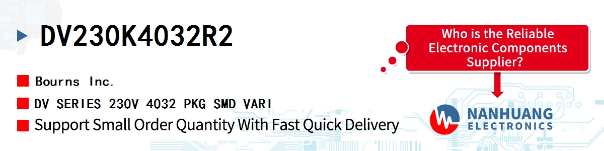 DV230K4032R2 Bourns DV SERIES 230V 4032 PKG SMD VARI