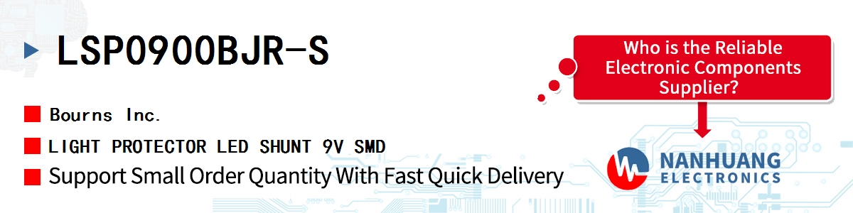 LSP0900BJR-S Bourns LIGHT PROTECTOR LED SHUNT 9V SMD