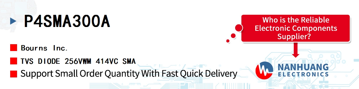 P4SMA300A Bourns TVS DIODE 256VWM 414VC SMA