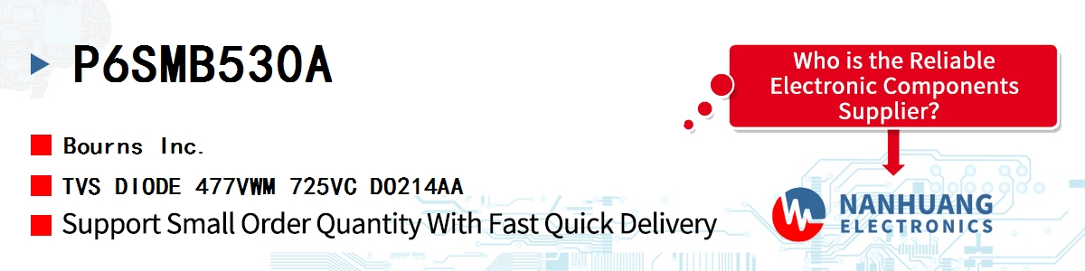 P6SMB530A Bourns TVS DIODE 477VWM 725VC DO214AA