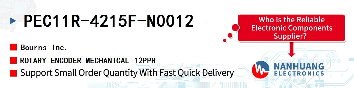 PEC11R-4215F-N0012 Bourns ROTARY ENCODER MECHANICAL 12PPR