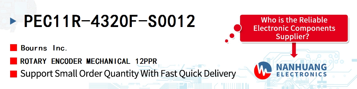 PEC11R-4320F-S0012 Bourns ROTARY ENCODER MECHANICAL 12PPR