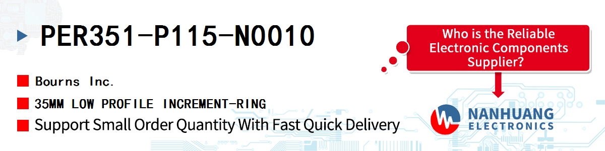 PER351-P115-N0010 Bourns 35MM LOW PROFILE INCREMENT-RING