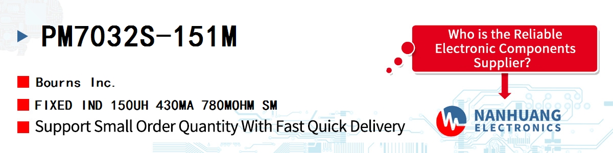 PM7032S-151M Bourns FIXED IND 150UH 430MA 780MOHM SM