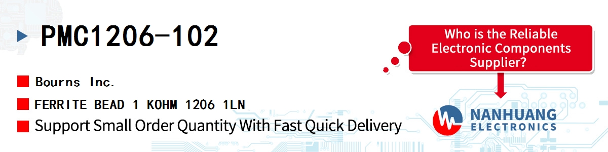 PMC1206-102 Bourns FERRITE BEAD 1 KOHM 1206 1LN