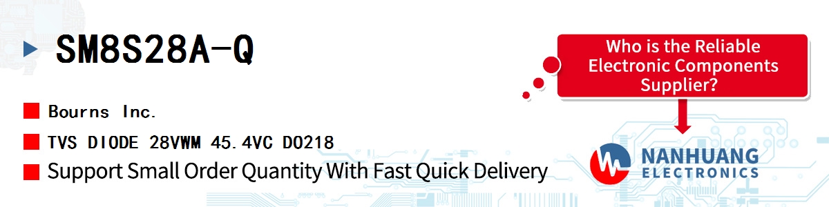 SM8S28A-Q Bourns TVS DIODE 28VWM 45.4VC DO218