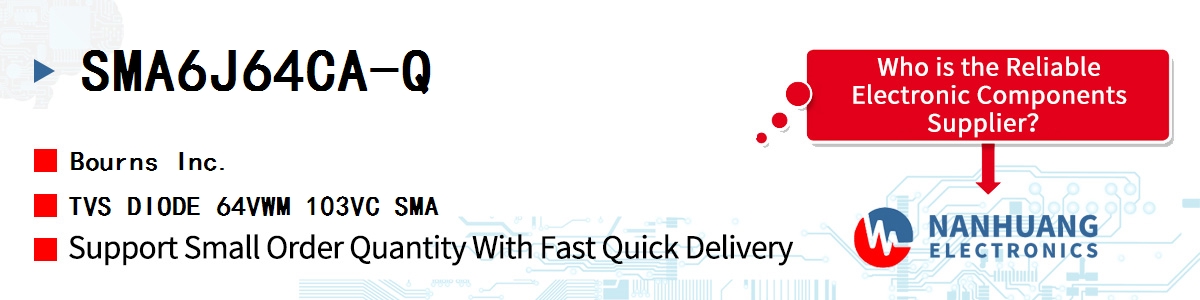 SMA6J64CA-Q Bourns TVS DIODE 64VWM 103VC SMA