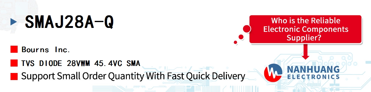 SMAJ28A-Q Bourns TVS DIODE 28VWM 45.4VC SMA