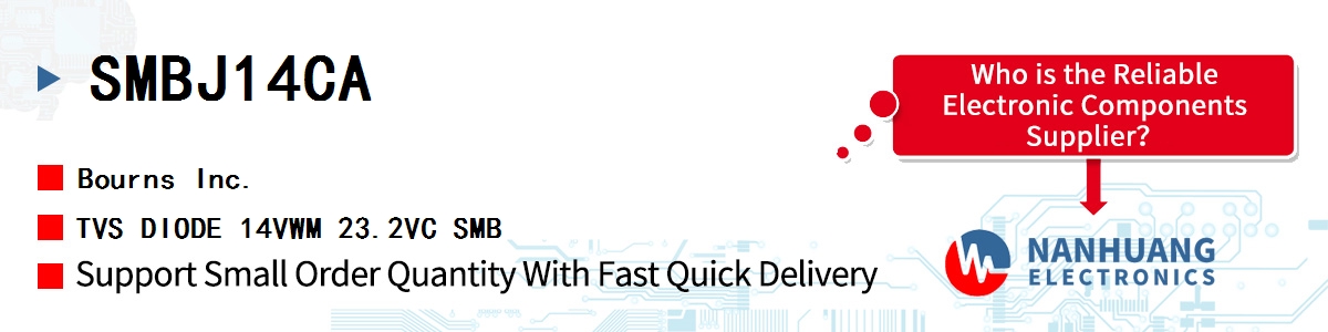 SMBJ14CA Bourns TVS DIODE 14VWM 23.2VC SMB