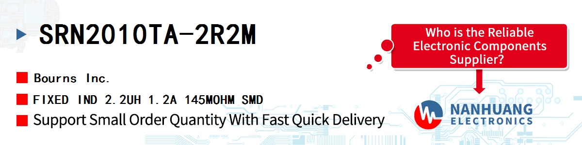 SRN2010TA-2R2M Bourns FIXED IND 2.2UH 1.2A 145MOHM SMD
