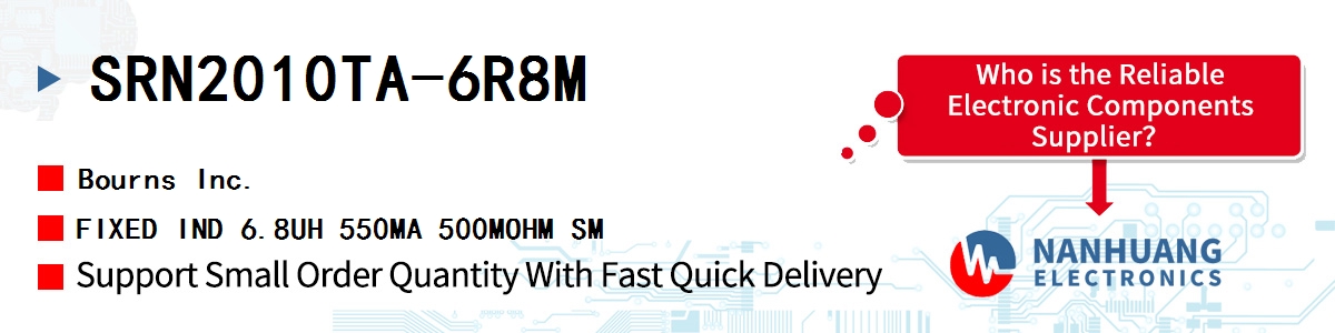 SRN2010TA-6R8M Bourns FIXED IND 6.8UH 550MA 500MOHM SM