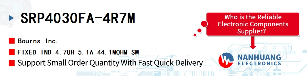 SRP4030FA-4R7M Bourns FIXED IND 4.7UH 5.1A 44.1MOHM SM