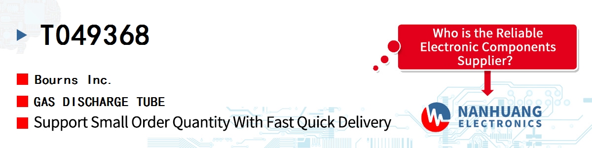 T049368 Bourns GAS DISCHARGE TUBE
