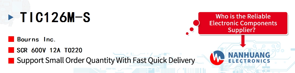 TIC126M-S Bourns SCR 600V 12A TO220