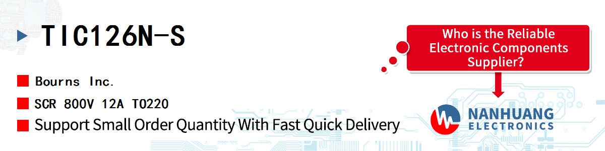 TIC126N-S Bourns SCR 800V 12A TO220