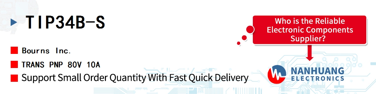 TIP34B-S Bourns TRANS PNP 80V 10A