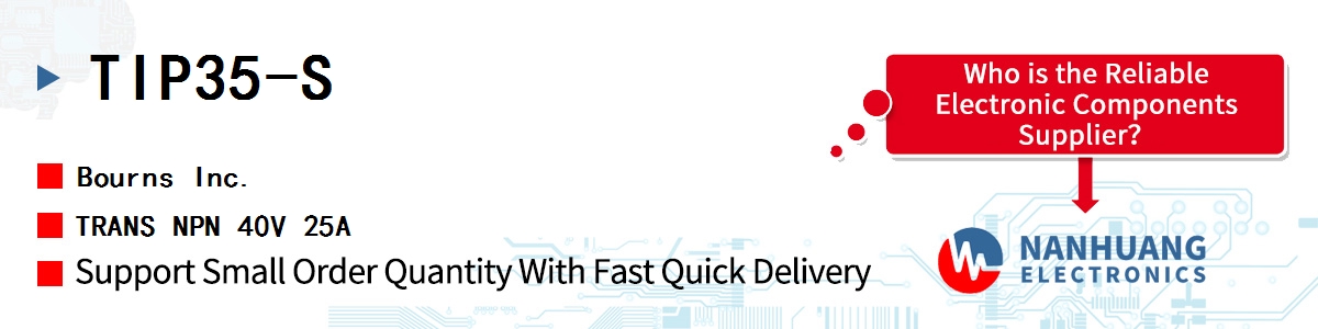 TIP35-S Bourns TRANS NPN 40V 25A